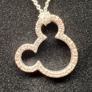 Disney Mickey head crystal necklace! A must for any Disney lover!